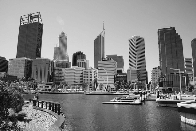 Elizabeth Quay in Perth, WA